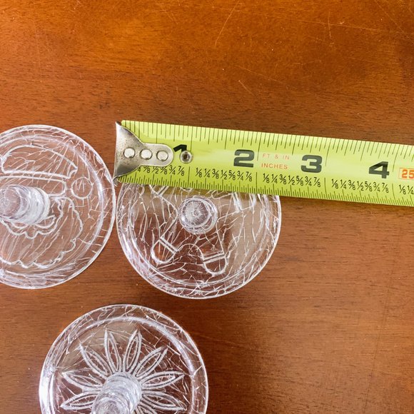 3 PC Vintage Hutzler Christmas Plastic Cookie Cutter press Stamps, clear - Picture 3 of 7